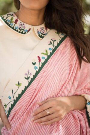 Ikebana Saree